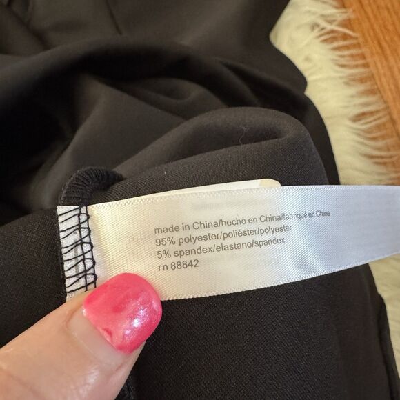 Eloquii Peplum Shirt Women’s Plus Size 22 Black Flare Sleeve Blouse Office NWT - Picture 11 of 13